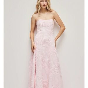 Aje Wave Gown Pink Dress